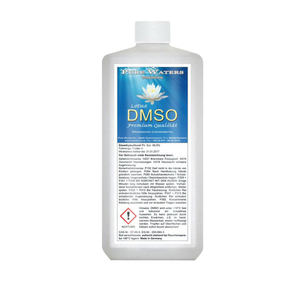Lotus DMSO in 99,9% pharmazeutisch reiner Premium Qualität in 1 Liter KS-Flaschen